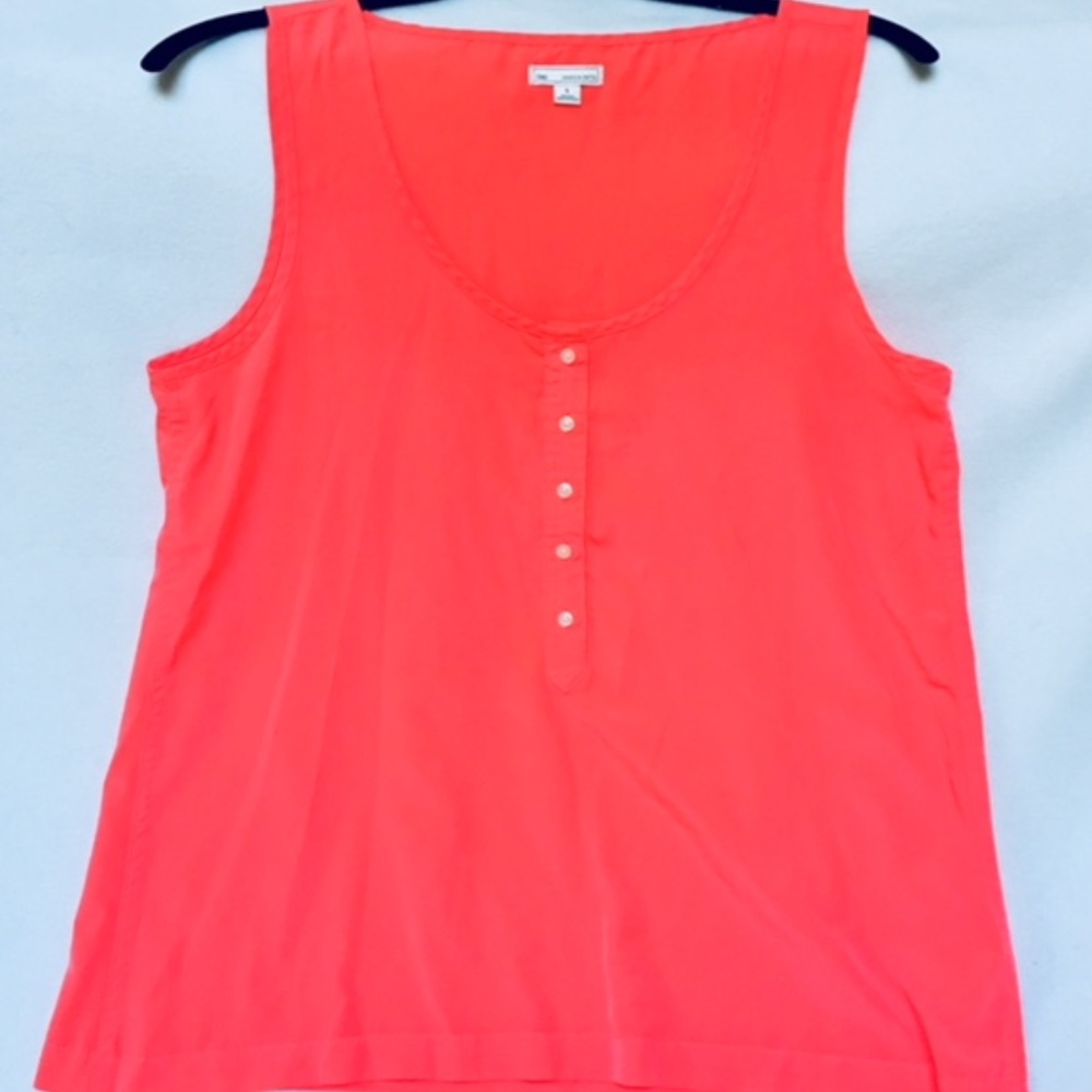Neon coral sleeveless top